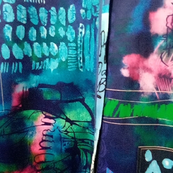 Misslook vintage multi colour print jacket - Picture 2 of 7